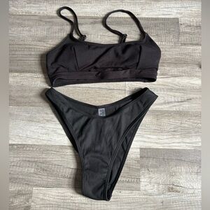 SHEIN Black Women's Swimwear Set